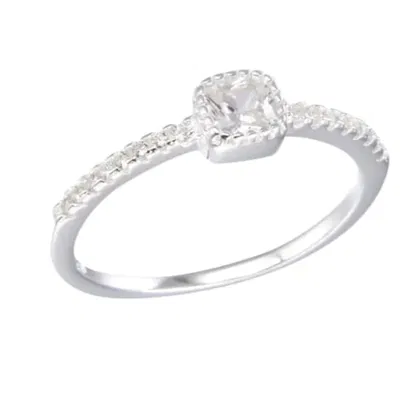 Anillo Cintillo Plata 925 con Circonia Cúbica