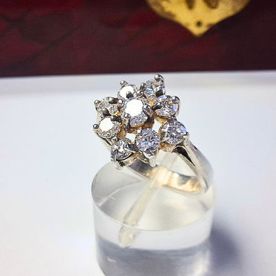 Anillo Flower Plata 925 con Cubic Zirconia