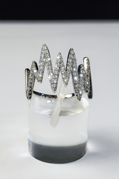Anillo Destello Plata 925 Italiana Rodinada 