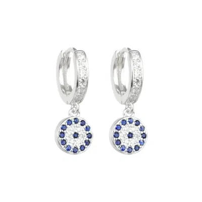 Aros Plata 925 Ojito Turco Argollita