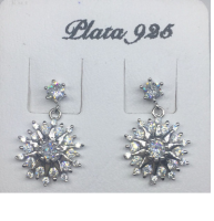 Aro Plata 925 Estrellado con Zircones