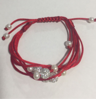 PULSERA Hilo de Seda con Perlas