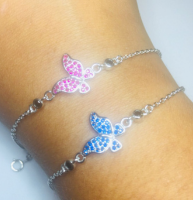 Pulsera Plata 925 con Mariposa