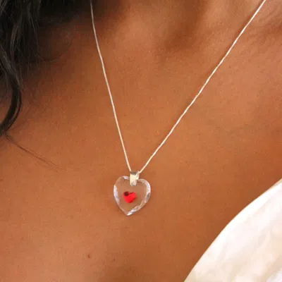 Dije Heart 18mm – Cristales Swarovski® y Plata 925