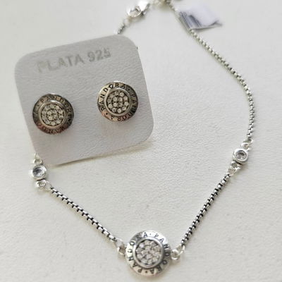 PULSERA LUA ZIRCONIA -Plata 925 con cristales micropavé