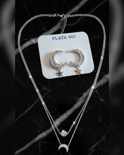 Conjunto “Cielo Nocturno” – Plata 925 y Circones