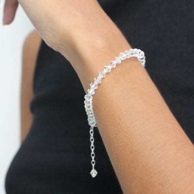 Pulsera Cristales Checos Preciosa® 5 mm y Plata 925 
