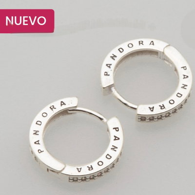 Aro Argolla Plata y Cubic Estilo Pandora