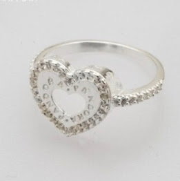 Anillo Plata y Cubic Estilo Pandora