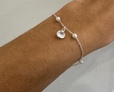 Pulsera Plata Zircon