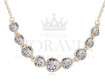 COLLAR CRISTAL CORAZONES 