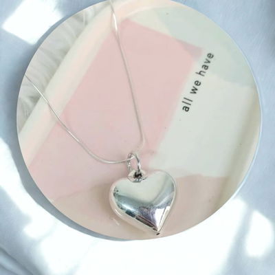 DIJE CORAZÓN – Plata inflada 925 (2,5 cm)