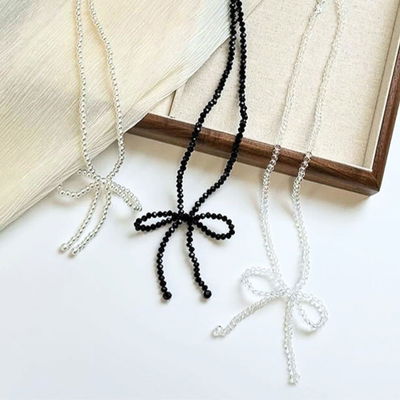CHOKER CON MOÑO – Cristales Checos y Plata 925