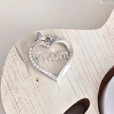 DIJE MOM – Plata 925 con Micropavé