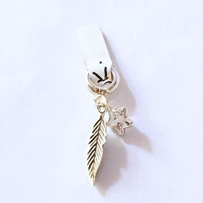 DIJE ESTRELLA Y PLUMA – Plata 925 con Zircon | Lua Zirconia Collection