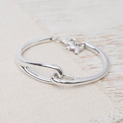 ESCLAVA PLATA INFLADA 925 CON DIJE INFINITO Y PERRO | Lua Silver Collection