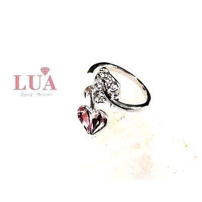 ANILLO HEART SHINE – Plata 925 con Swarovski 