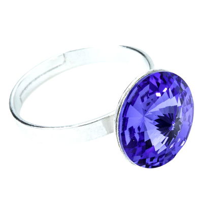 ANILLO CLÁSICO CON CRISTAL – Plata 925 Rodinada 