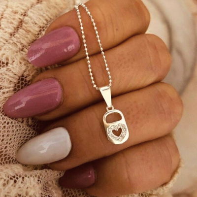 COLLAR CORAZÓN CALADO – Plata 925 con Micropavé | Lua Zirconia Collection