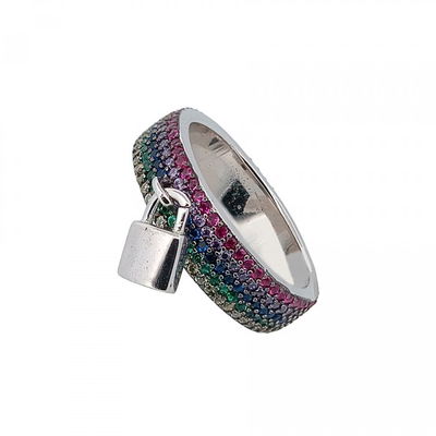 ANILLO COLORES – Plata 925 Rodinada- Lua Zirconia Collection