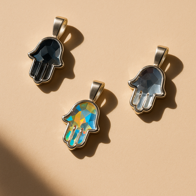 DIJE MANO DE FÁTIMA – Plata 925 con Cristales de Austria® (Swarovski)