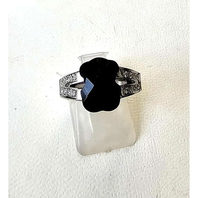 ANILLO OSITO ONIX – Plata Aleada con Zirconia | Lua Joyas