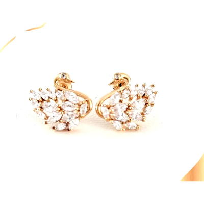 AROS CISNE – Plata 925 con Baño de Oro y Zirconia | Lua Zirconia Collection