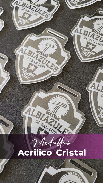 Medallas Acrílico Cristal