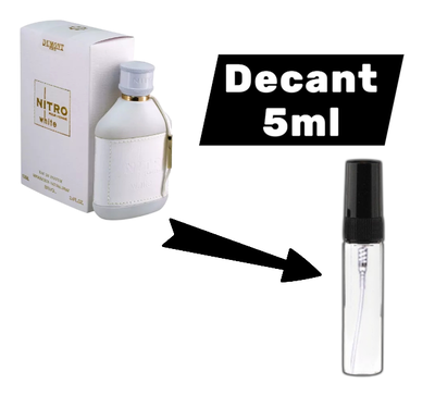 Nitro white decant 5ml -20% transfefencia $8000