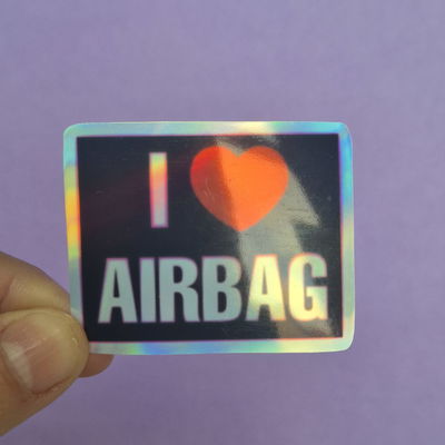 I♡AIRBAG -holo clásico-tinta expandida-