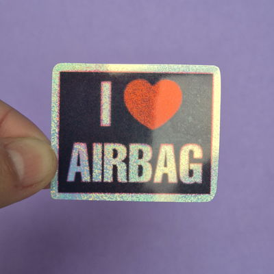 I♡AIRBAG -holo brillo-tinta expandida-