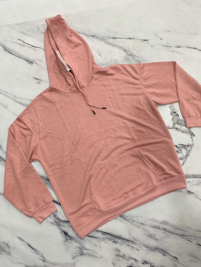 Buzo Canguro Algodón Rustico - Rosa