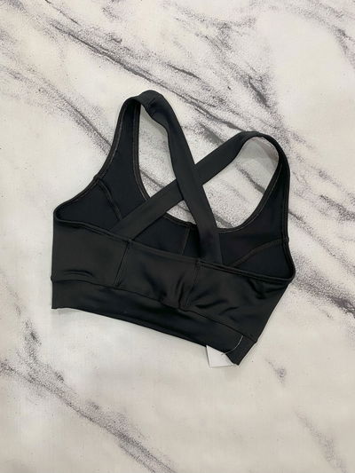 Top Deportivo Cruzado Lycra - Negro