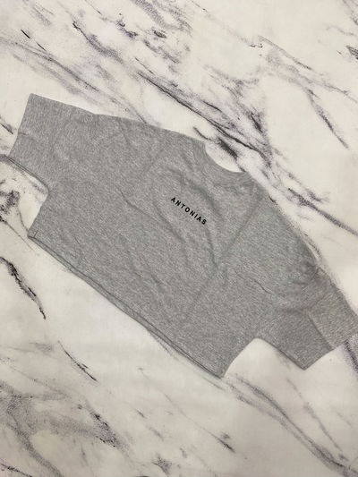 Reme Crop Oversize - Gris Melange
