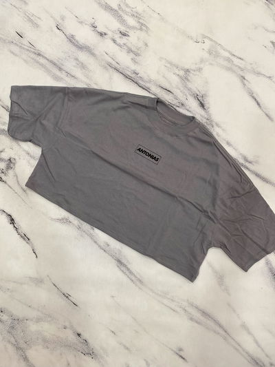 Reme Crop Oversize - Gris Topo