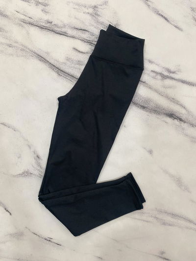 Calza Larga Lycra Frizada Negra