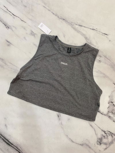 Muscu Crop Lycra Liviana - Gris