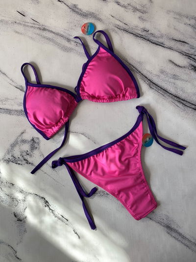 Bikini Less Bahia Fucsia y Violeta