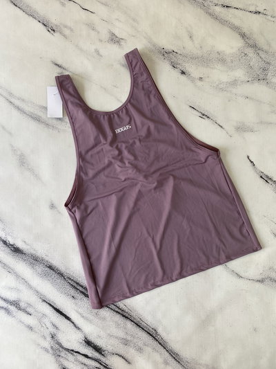 Muscu con Tajo Lycra Liviana - Malva