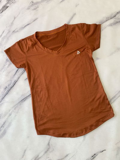 Remera Algodon - Chocolate