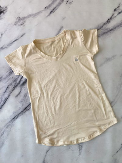 Remera Algodon - Beige