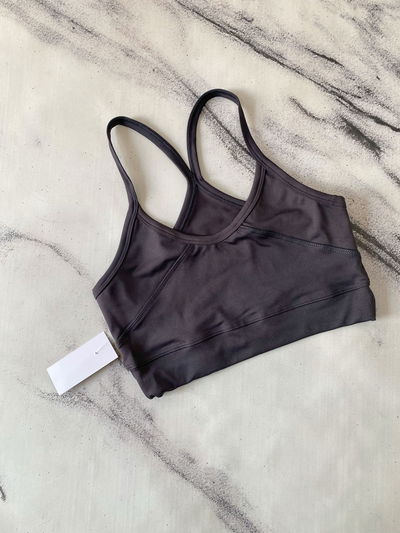 Top Deportivo Tirita Lycra - Gris Plomo