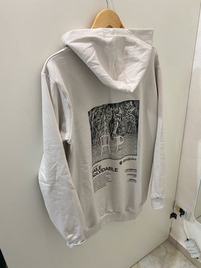 Buzo Canguro Frizado - Beige
