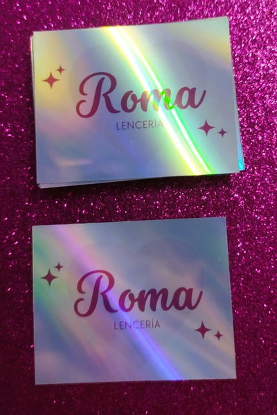 Plancha de sticker holográfico