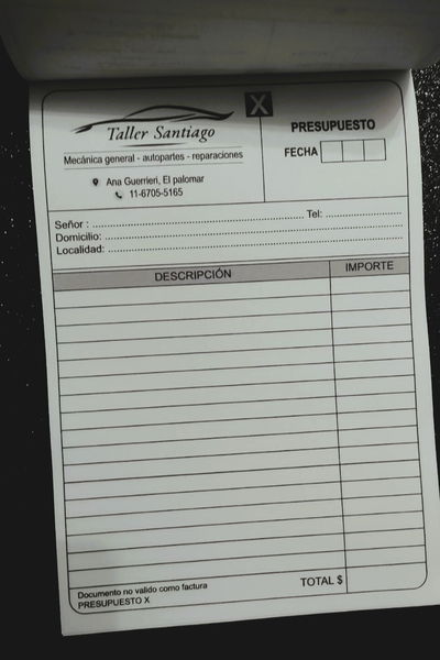 Talonario de presupuesto A6