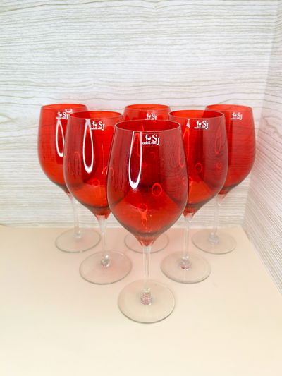 Set de Copas Rojas
