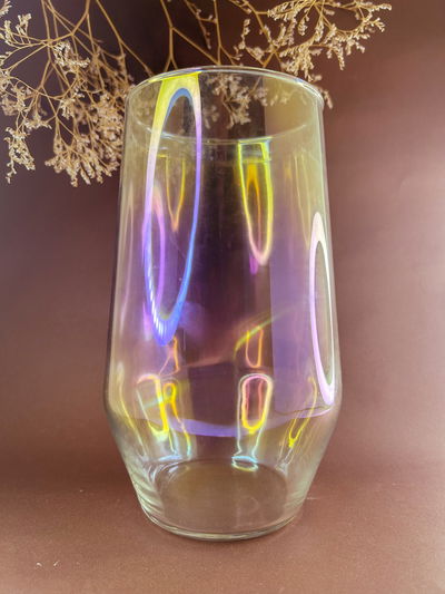 Florero Vidrio Holográfico