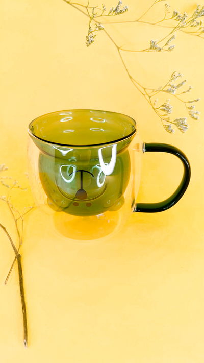 Taza doble vidrio   osito