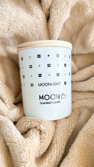 Vela regalo moon  con tapa de madera