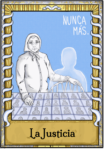 Print 'La Justicia' - Tarot Nacional